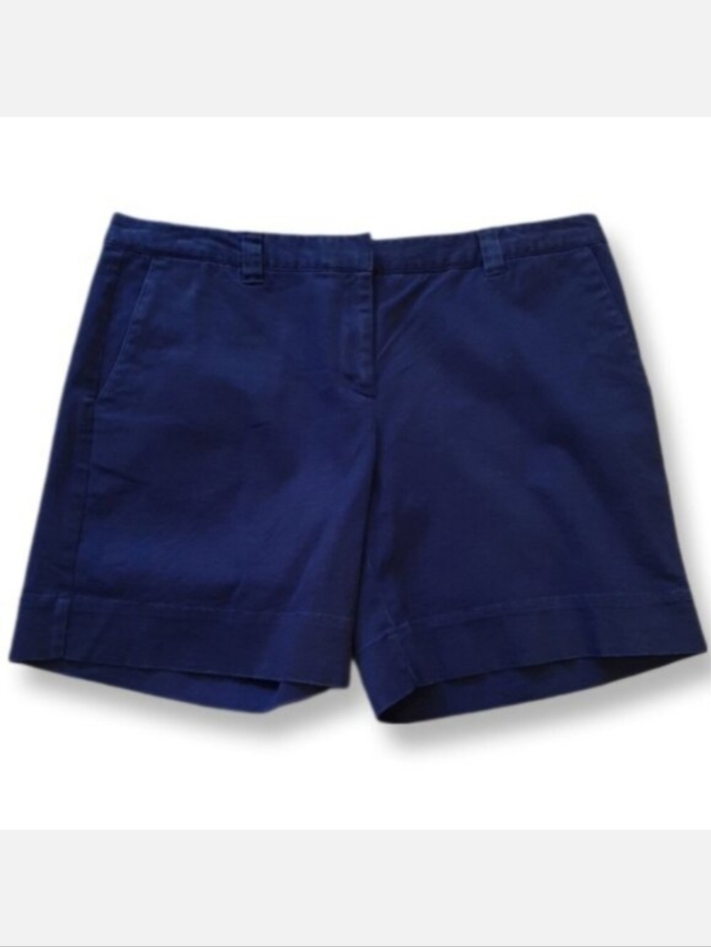 Izod Jeans Stretch Chino Shorts Navy Blue Casual Womens Plus Size 16 Golf